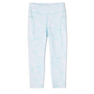 Avia Little‎ Girls Sz XS 4-5 Leggings Pink White Pastel Pockets Toddler Girls